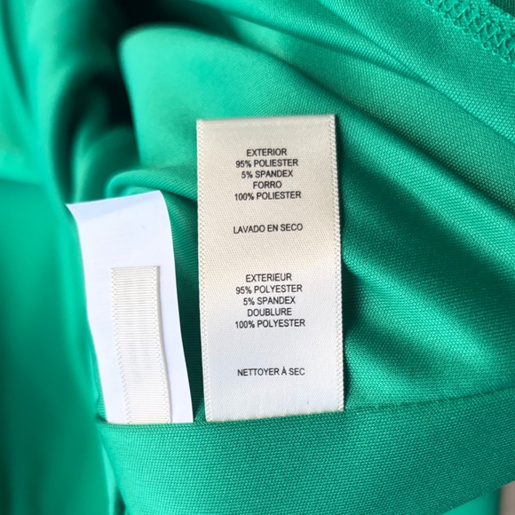 🆕🌿 Eliza J Emerald Green One-Shoulder Ruched Cocktail Dress Size 14 Party Formal - Picture 14 of 16